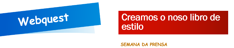 Banner da webquest "Creamos o noso libro de estilo"