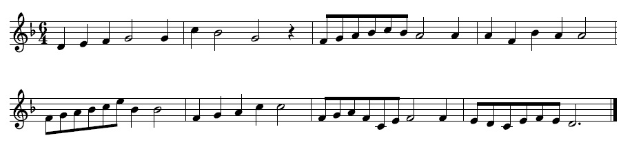 Partitura Partitura en 6/4