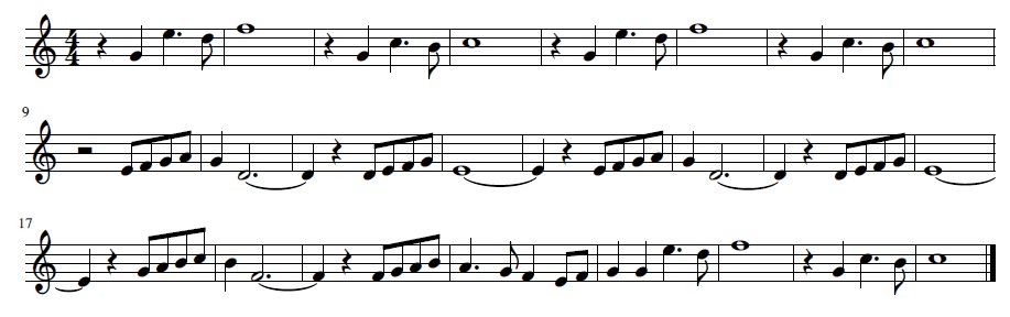 Partitura Ternaria