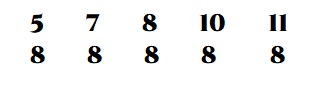 Dispares 5/8 7/8 8/8 10/8 11/8