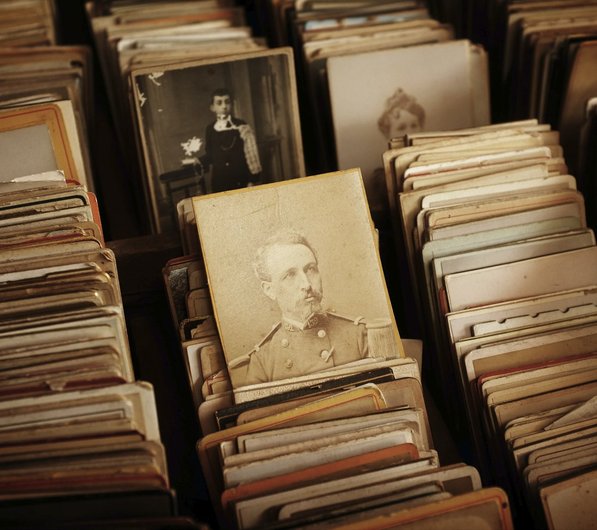 Unha coleccións de fotografías antigas