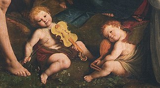 Pintura La Madonna degli Aranci (1529-30) de Gaudenzio Ferrari