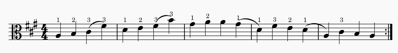 partitura escala