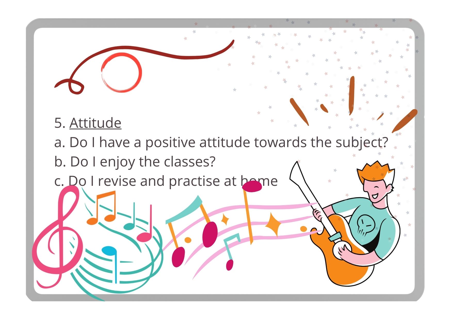 Reflection on attitude