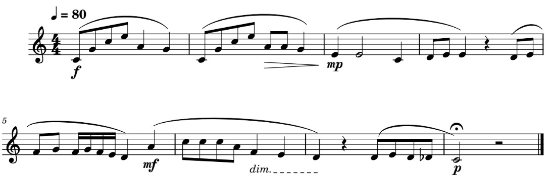 Score exercise 2 unit 4