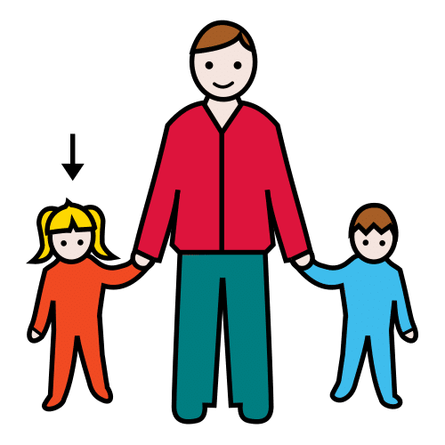 Pictograma de irmá.