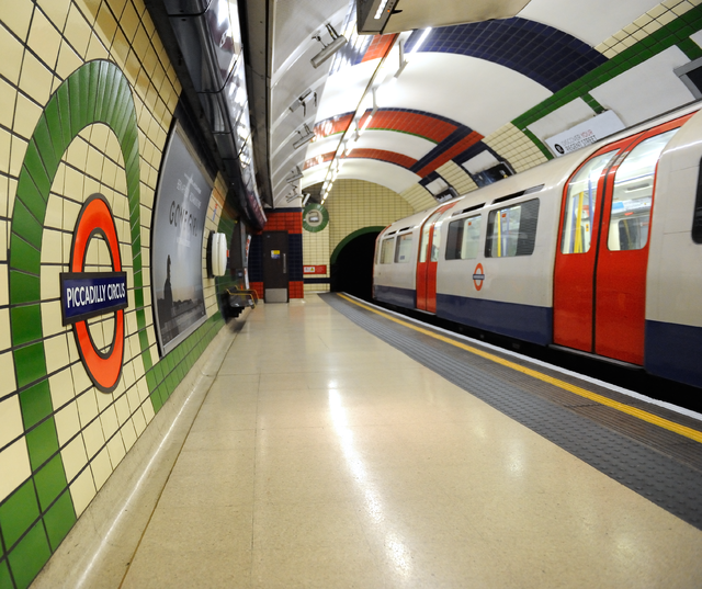 Piccadilly Circus station in London Underground