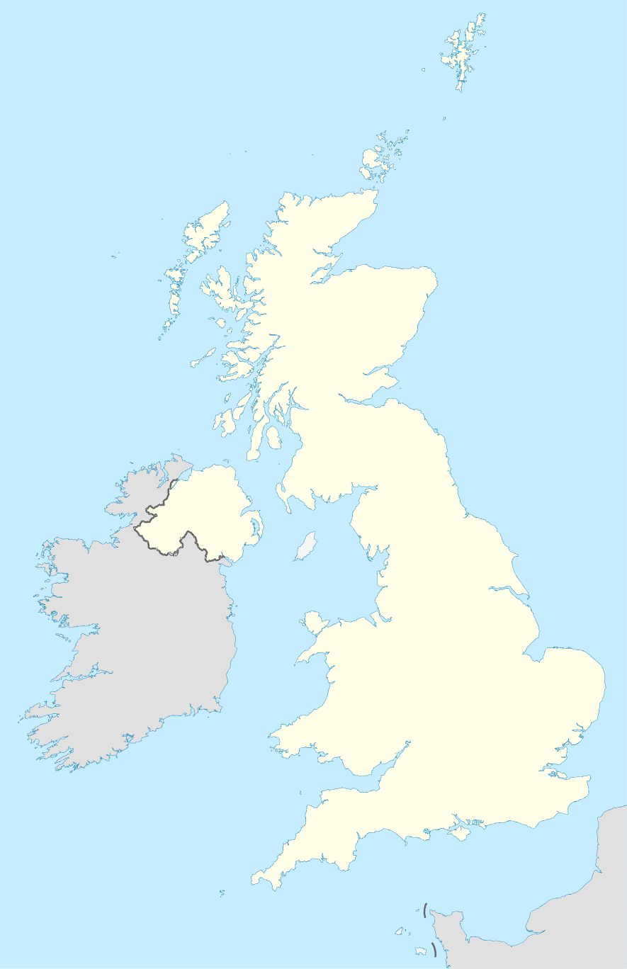 United Kingdom and Ireland location map