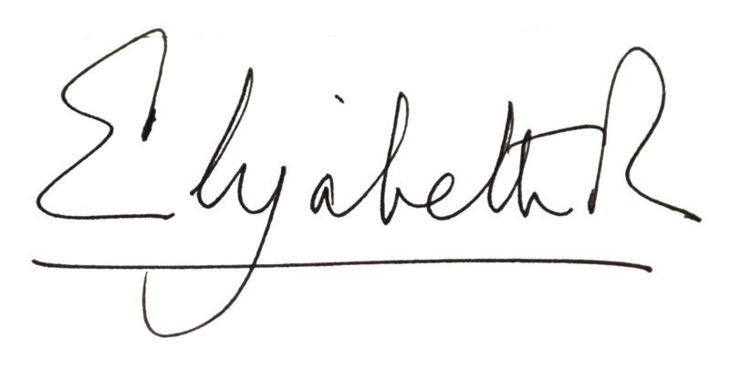 Signature of Elizabeth II