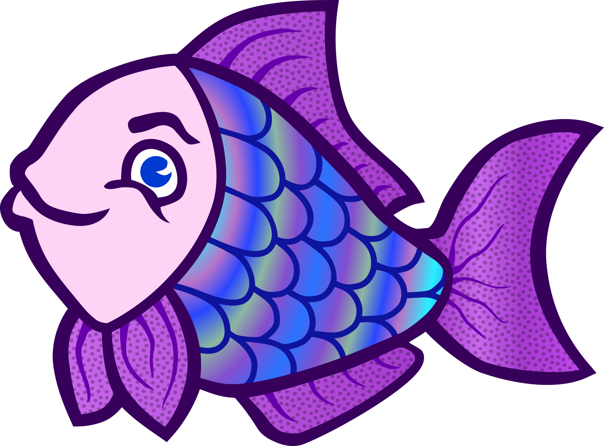 Debuxo de peixe lila