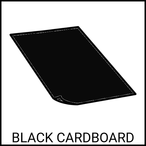 Black cardboard