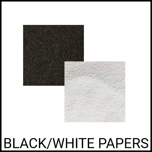 Black and white papers