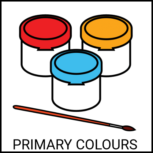 Primary colours paint