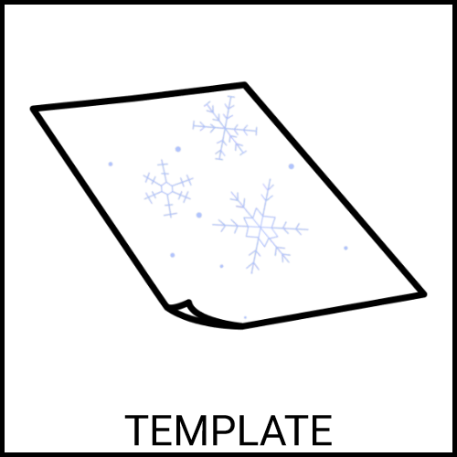 Snowflakes template