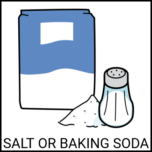 Salt or baking soda