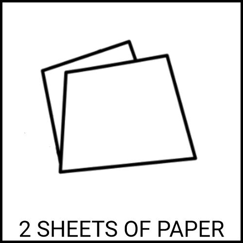 2 sheets of paper