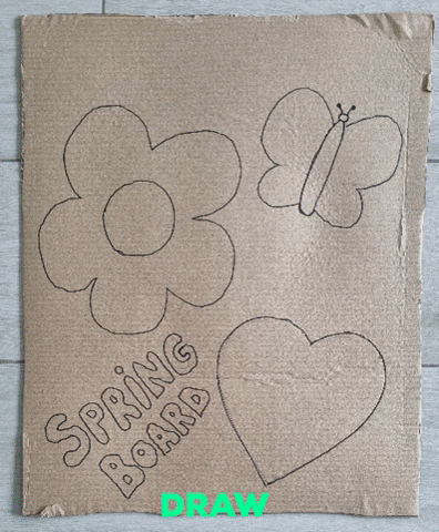 Animated GIF with the artwork process