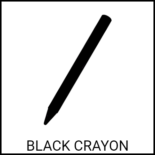 Black crayon