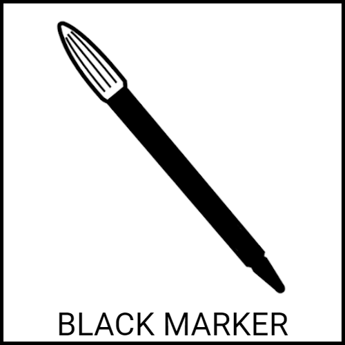 Black marker