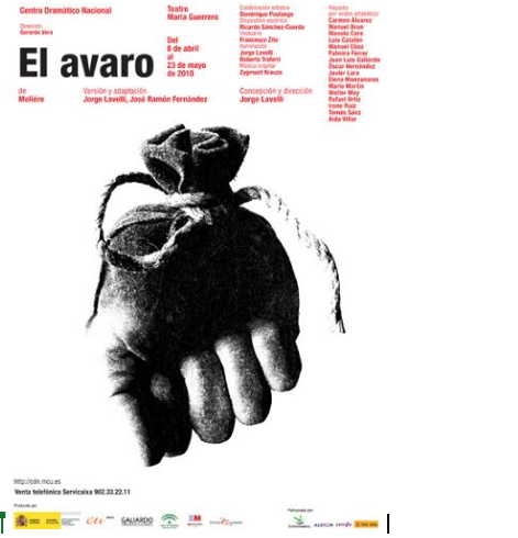 Cartel El avaro