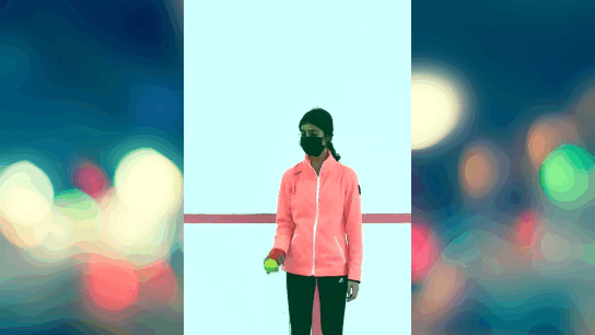 Malabarismo con 2 pelotas