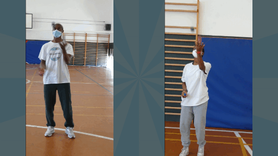 Malabarismo con 3 pelotas