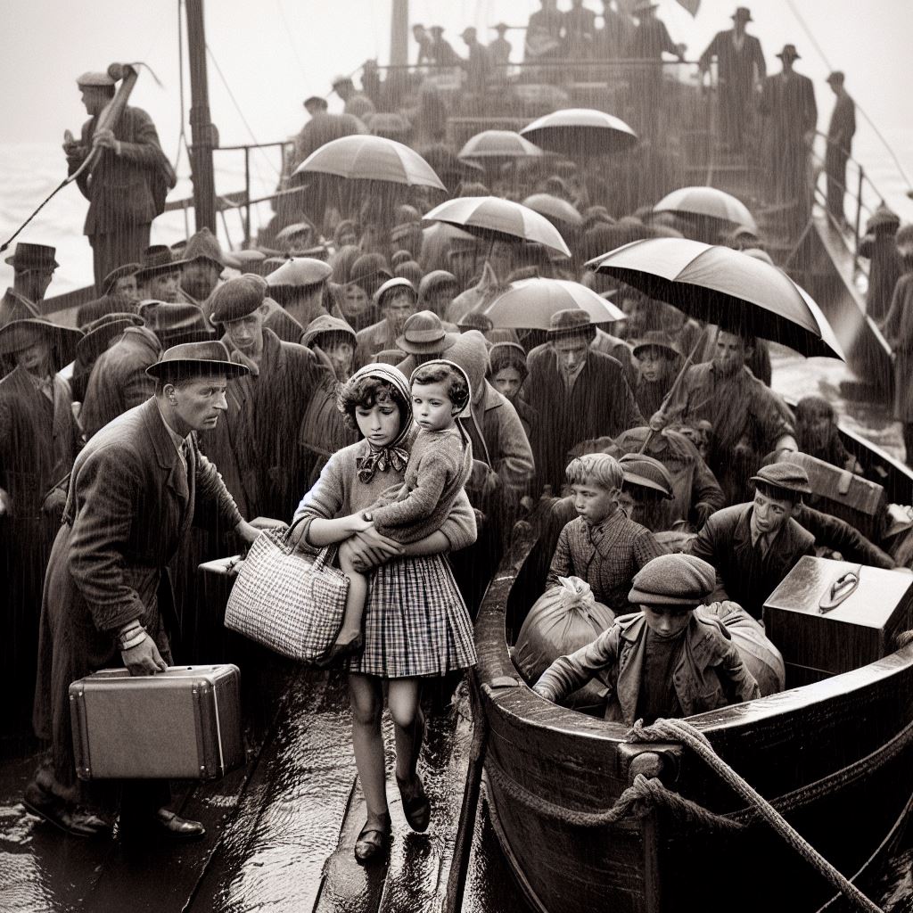 Migrantes en barco