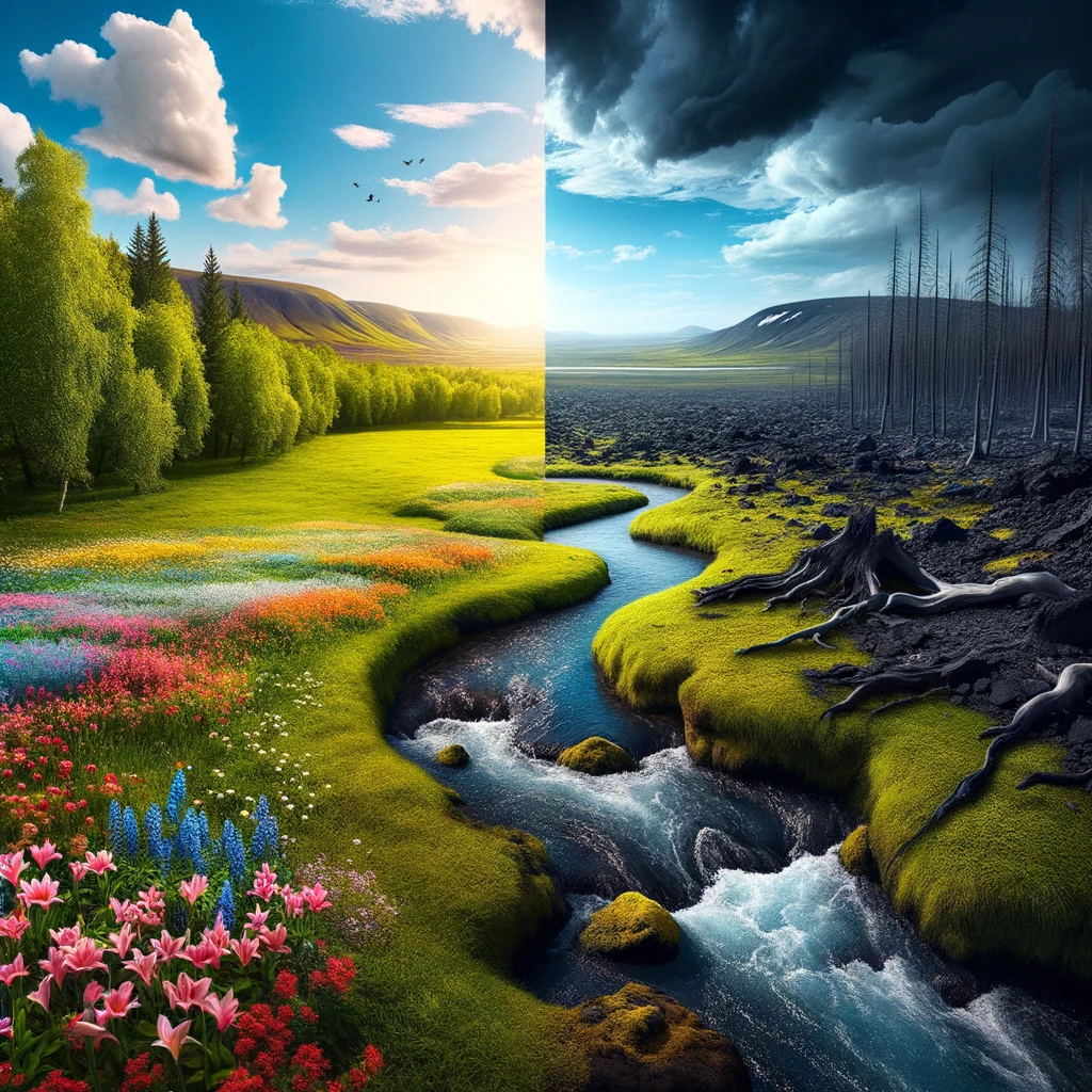 El paraíso y el infierno en la misma foto