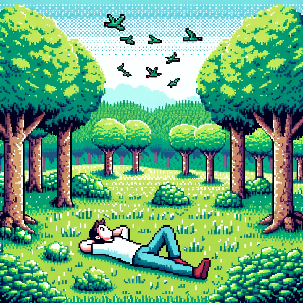 Imagen de un paraíso en 8bit