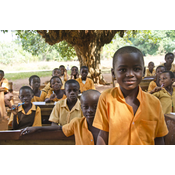 At school we all learn and make friends. 