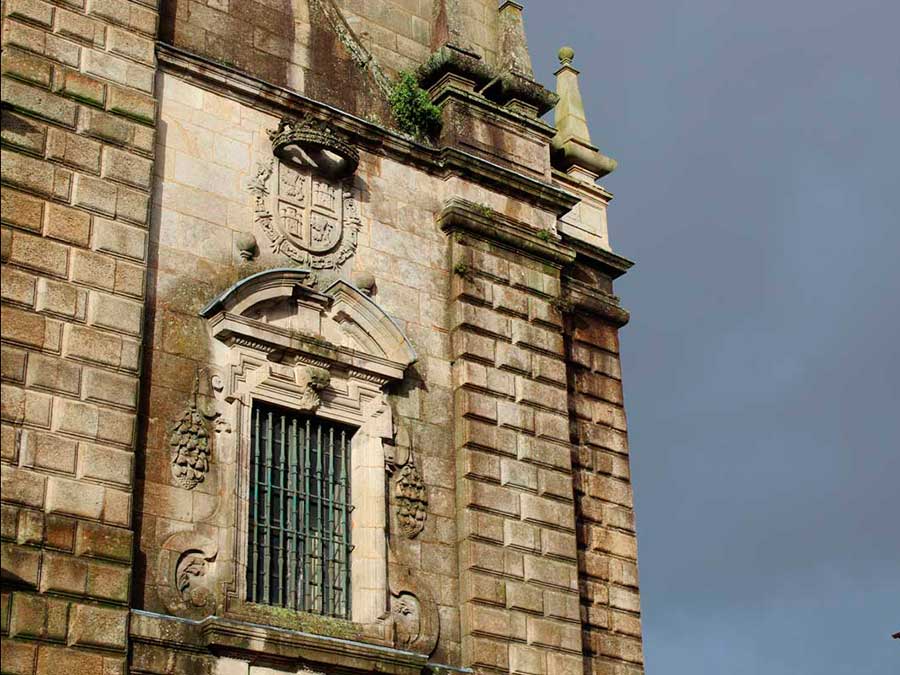 (Século XVII). Fachada do mosteiro de San Martiño Pinario, Santiago de Compostela