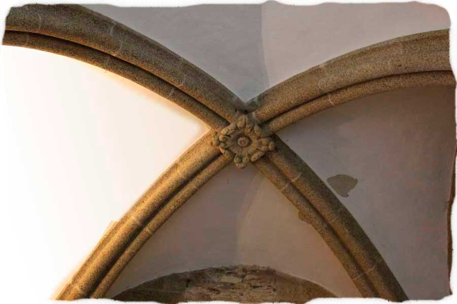 (Século XIII) Pazo Xelmírez, bóveda de cruzaría, Santiago de Compostela