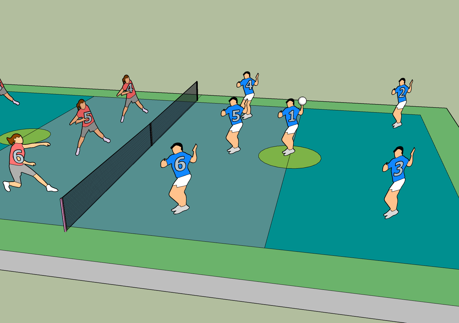 Seguir a orde establecida no saque