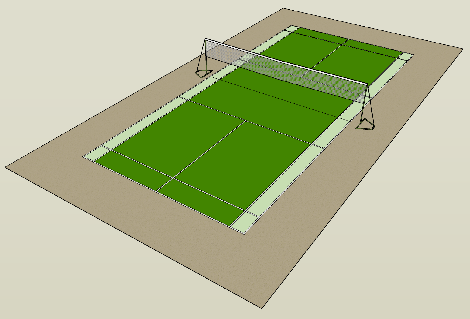 Cancha bádminton individuais