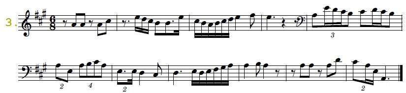 Partitura en 6/8