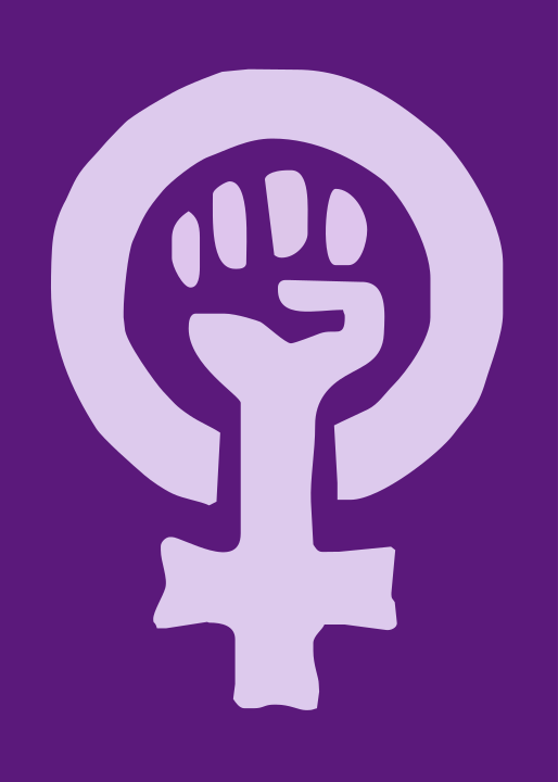 Logotipo loita feminista en cor morada