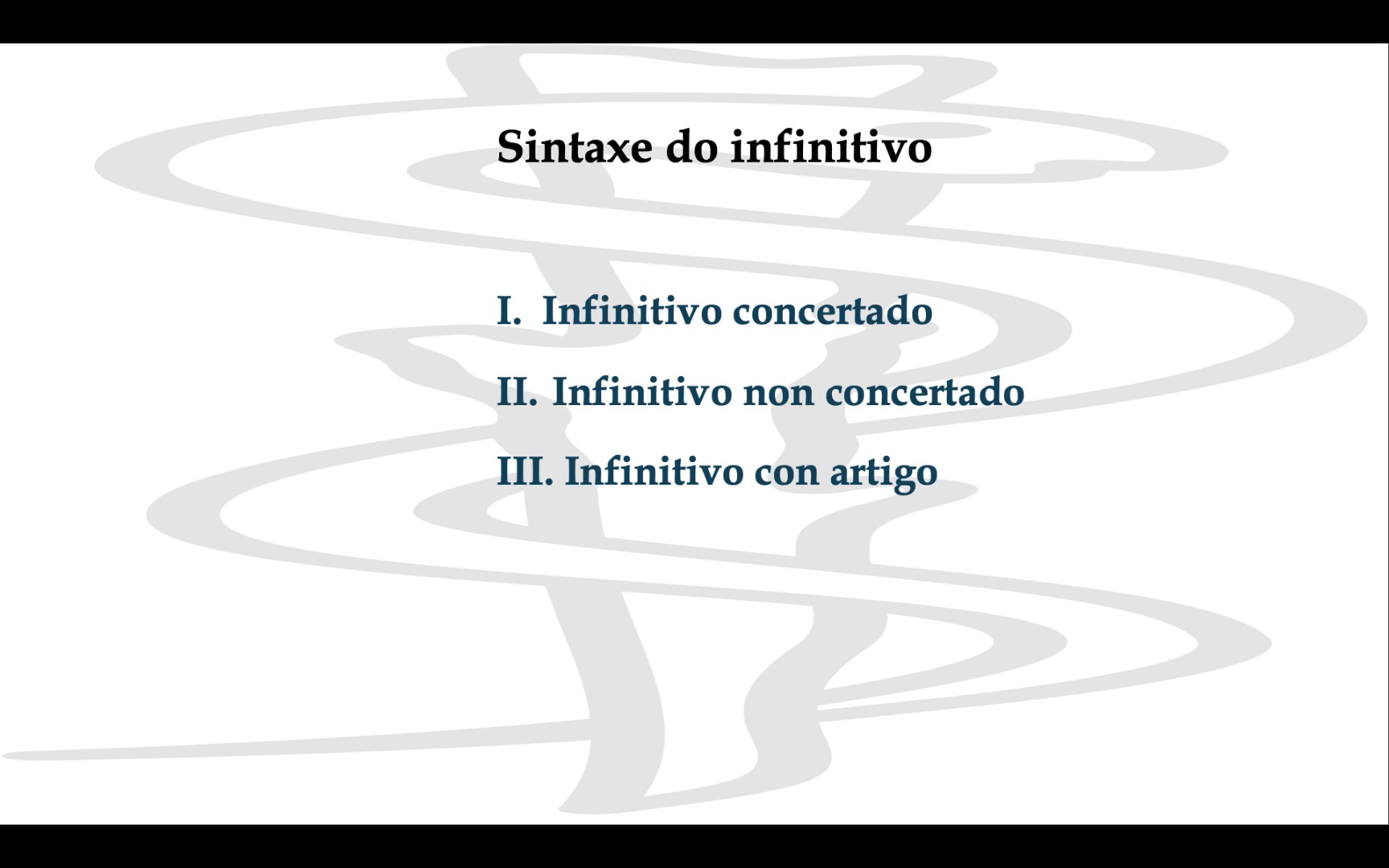 Sintaxe do infinitivo