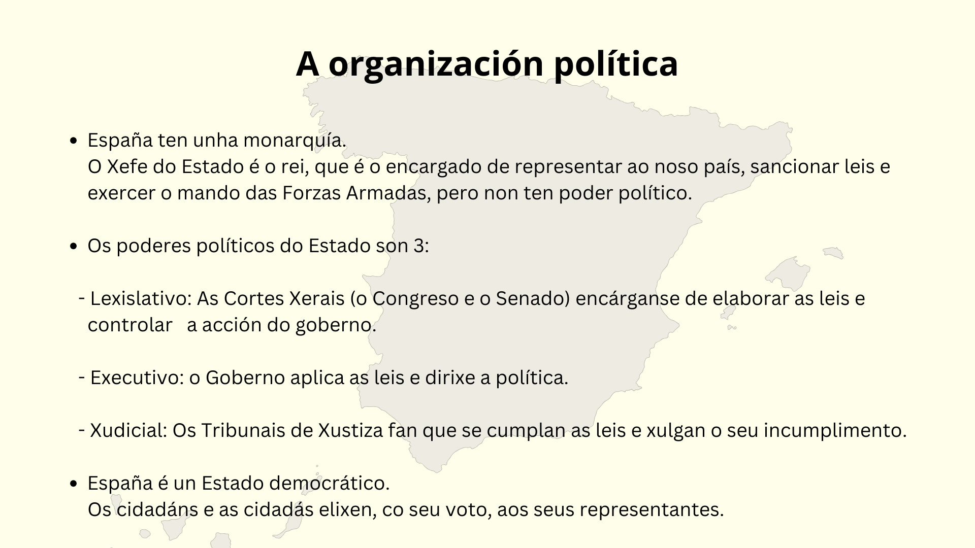 A organización política