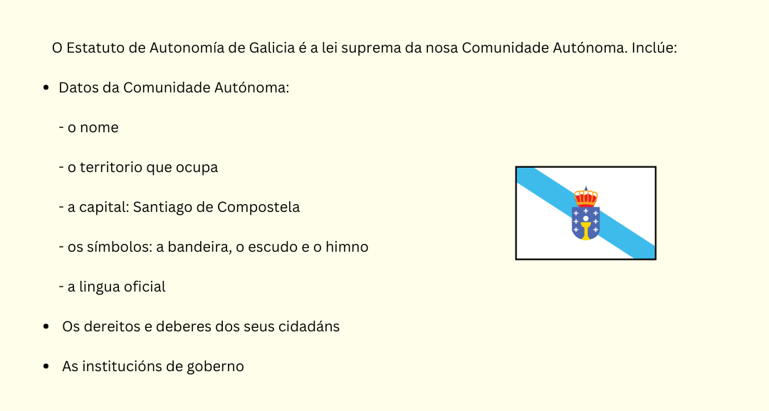 O Estatuto de Autonomía de Galicia