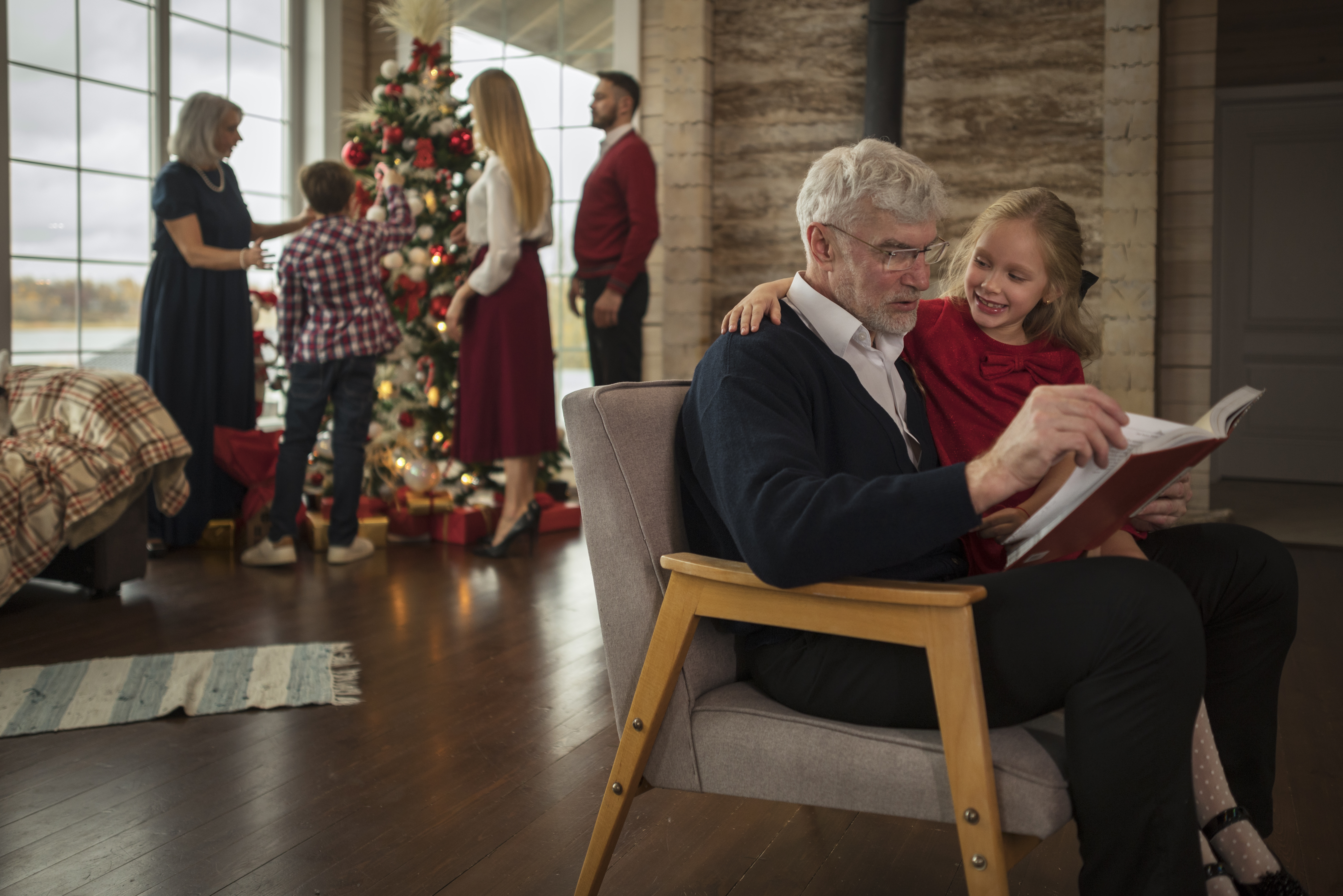 Christmas family gathering