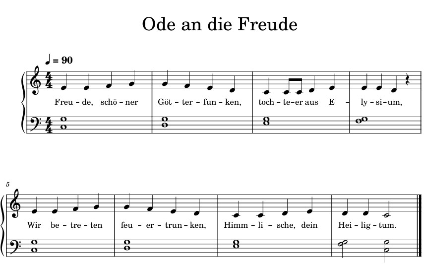 ode to joy score