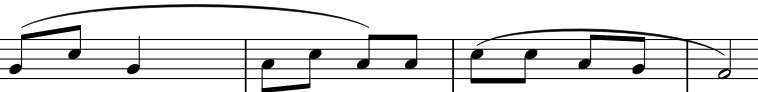 answer1 to identify the melody