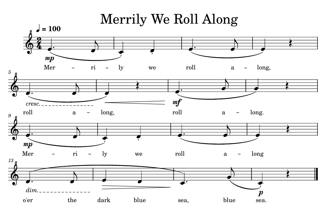 Merrily We Roll Along score