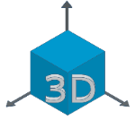Imagen de una representación de los 3 ejes del espacio