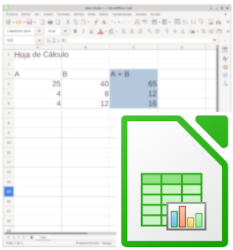 Hoja de cálculo editada con Calc