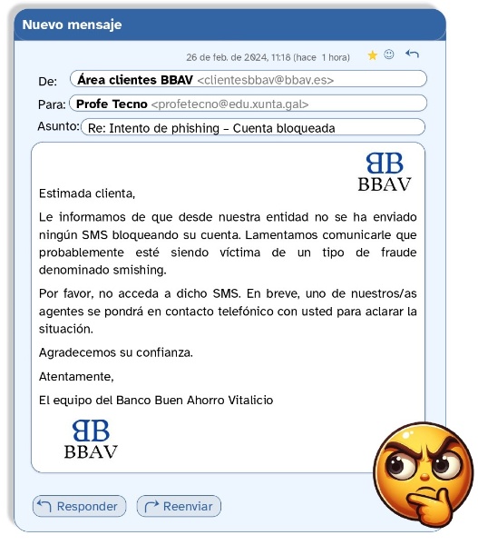Correo recibido del banco Correo recibido del banco