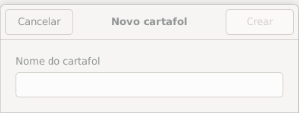 Creación de nueva carpeta