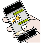 Pictograma enviar una Whatsapp Pictograma enviar una Whatsapp