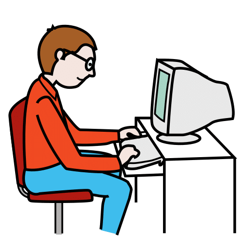 Persona usando un ordenador