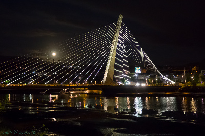 Puente atirantado en Pontevedra